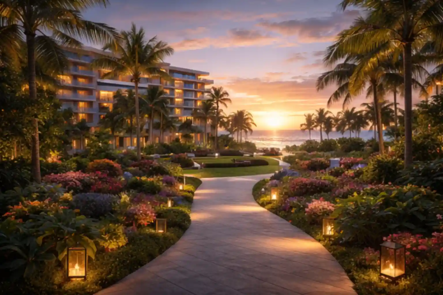 Hotel Outside Garden