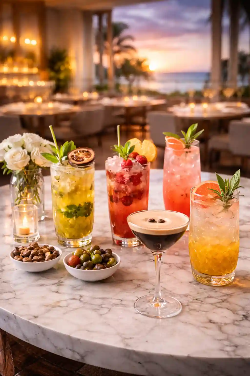 Hotel Drinks Table